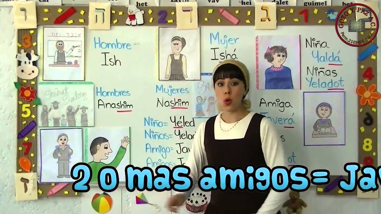 clases de hebreo para niños vocabulario General